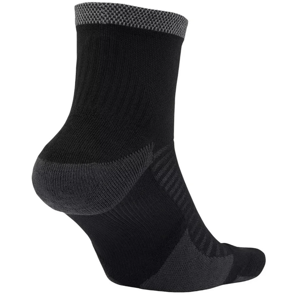 Lot‎ of 2 Nike Dri-FIT Spark Ankle Running Socks Mens 6-7.5/Wmns 7.5-9 Black